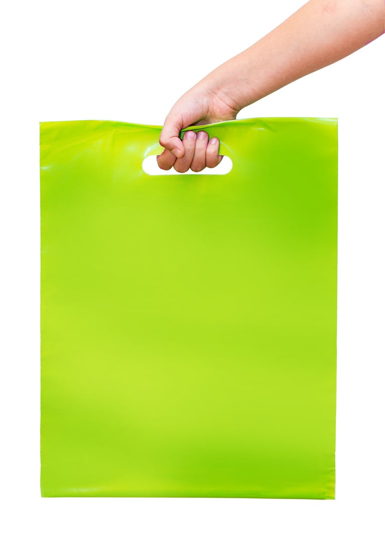 Small blank plastic bag